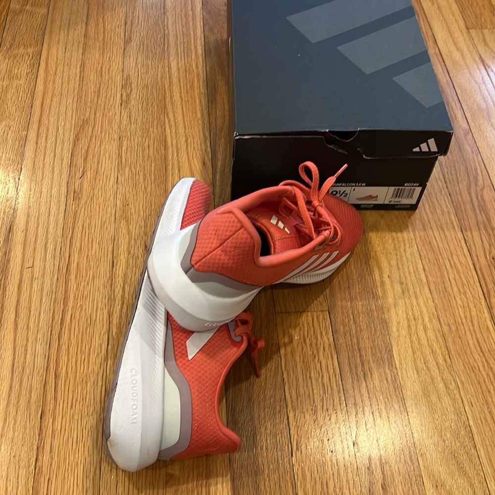 Adidas Women's Sneakers - Orange and white - Picture 7 of 9